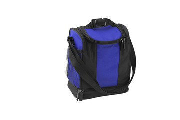 blue camping bag