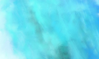 simple sky blue, medium turquoise and light cyan painted color background for vintage card or retro template