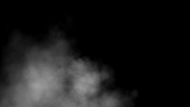 Close up of steam smoke on black background. Smoke stock image.Smoke cloud. Fog clouds, smoky mist and realistic cloudy effect. Condensation smoke effects, ashes mist texture or toxic gas.
