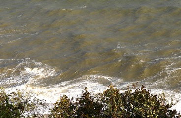 Overlook View of Stormy Seas