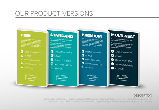 Product Option Features Infographic