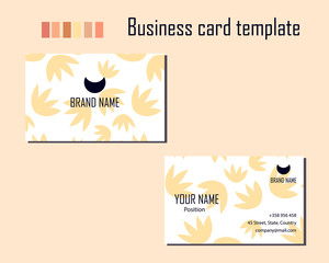 Template of modern business card.