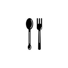 fork and spoon cutlery icon
