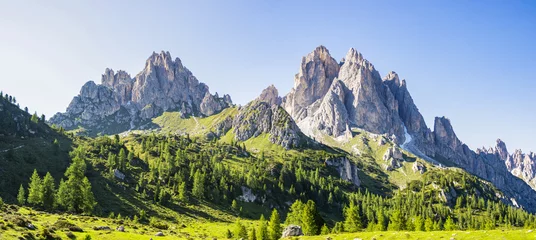 Foto auf Acrylglas Landschaften Blick auf die Dolomiten in der Nähe von Misurina, Veneto - Italien