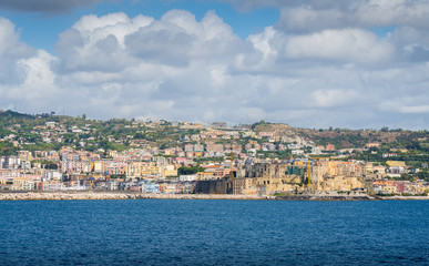 Naklejka na ściany i meble Pozzuoli as seen from the ferry to Procida. Naples, Campania, Italy.
