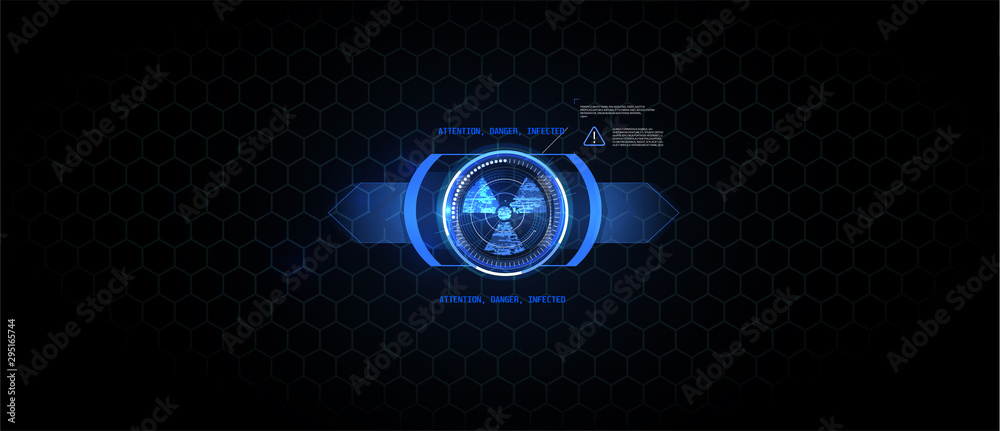 Poster futuristic user interface design element text box scale and bar for cyber and technology concept aga
