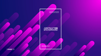 Geometric background flat layout template on purple gradient backdrop. Modern style future poster template. Graphic design element with geometric shape. Modern template vector design. EPS 10.