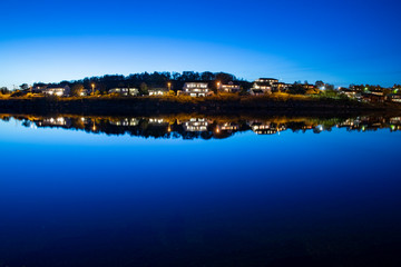 Blue hour in Brønnøysund, Nordland county