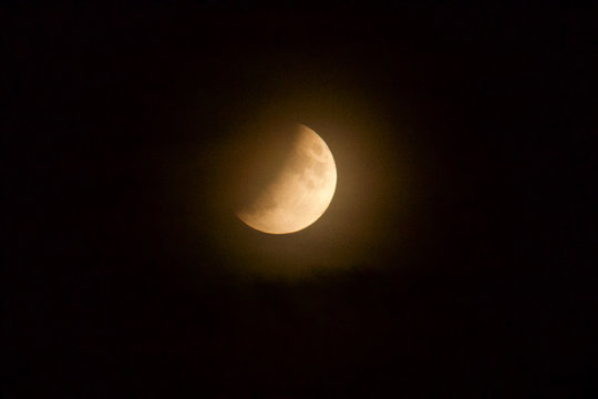 partielle Mondfinsternis 