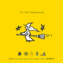 할로윈 포스터 / 손으로 그린 할로윈 그림