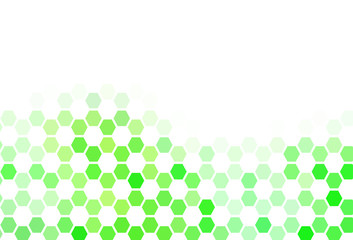 Light Blue, Red vector pattern with colorful hexagons.