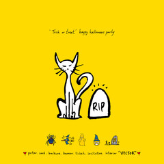 할로윈 포스터 / 손으로 그린 할로윈 그림