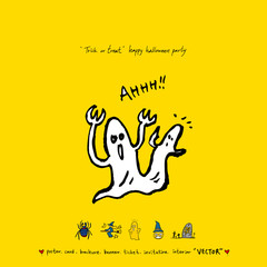 할로윈 포스터 / 손으로 그린 할로윈 그림