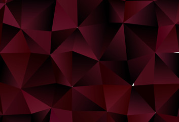 Obraz premium Dark Pink, Red vector pattern with polygonal style.