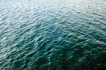 Calm sea water with small ripples for background and texture, nature background concept.