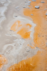 Geothermal feature at old faithful area at Yellowstone National Park (USA)