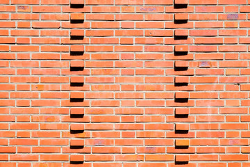 Brown brick wall background and texture for design.