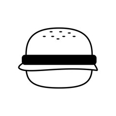 black and white food bbq design