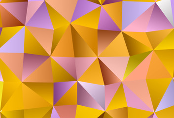Obraz premium Light Pink, Yellow vector pattern with polygonal style.