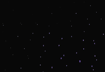 Dark Purple vector texture with colored currency signs.