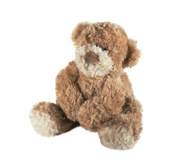 teddy bear isolated on white background - 295173355