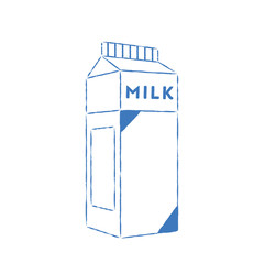Vector illustration of a carton of milk.