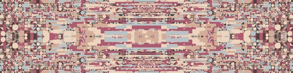 Abstract Symbols Random Distributed Pattern Generative Art background illustration