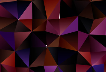 Obraz premium Dark Pink, Red vector backdrop with lines, triangles.