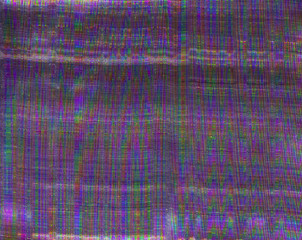 Display glitch. Signal error. Blue static noise pattern layer.