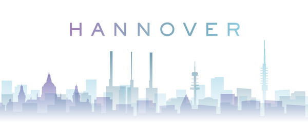 Hannover Transparent Layers Gradient Landmarks Skyline