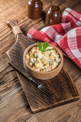 Russian traditional salad