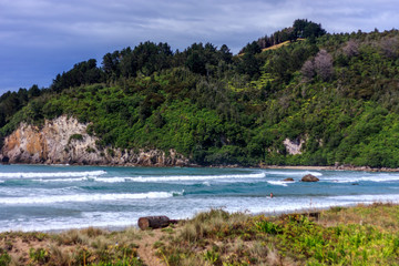 Fototapeta na wymiar Whangamata beach, North Island, New Zealand.