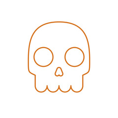 Halloween skull vector design