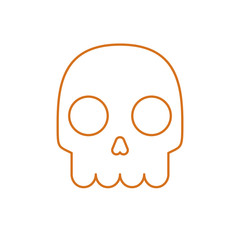 Halloween skull vector design