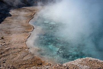 Excelsior Geyser Crater in Yellowstone national park