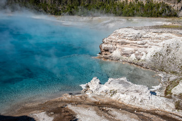 Excelsior Geyser Crater in Yellowstone national park