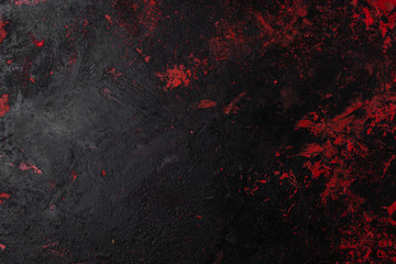Painted background texture red and black - Powered by Adobe