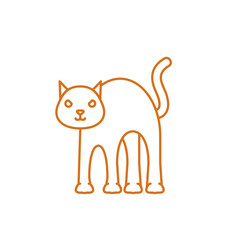 Halloween cat cartoon vector design