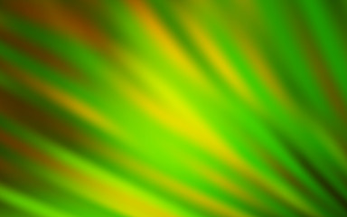 Light Green, Yellow vector background with stright stripes. Glitter abstract illustration with colorful sticks. Best design for your ad, poster, banner.