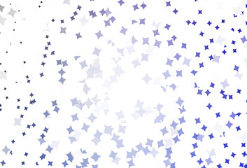 Light Purple vector texture with beautiful stars.