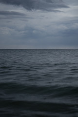 Mediterranean Sea with storm