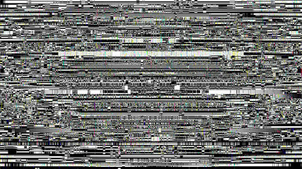 No Signal Error Noise Lines Black and White Abstract Glitch Screen Background