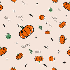 pumpkin pattern, can be used for background on world vegan day