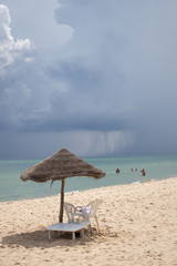 Mediterranean Sea with storm