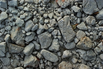 Broken concrete block, construction waste for industrial