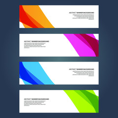 Fototapeta premium Vector Abstract design banner web template