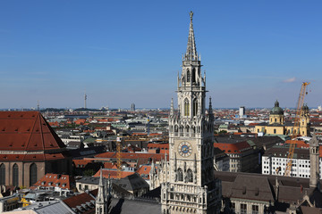 Naklejka premium Ausblick vom Alten Peter auf die Münchner Altstadt