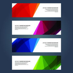 Naklejka premium Vector Abstract design banner web template