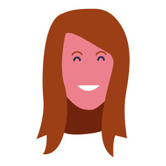 Cartoon adult woman icon