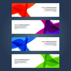 Fototapeta premium Vector Abstract design banner web template